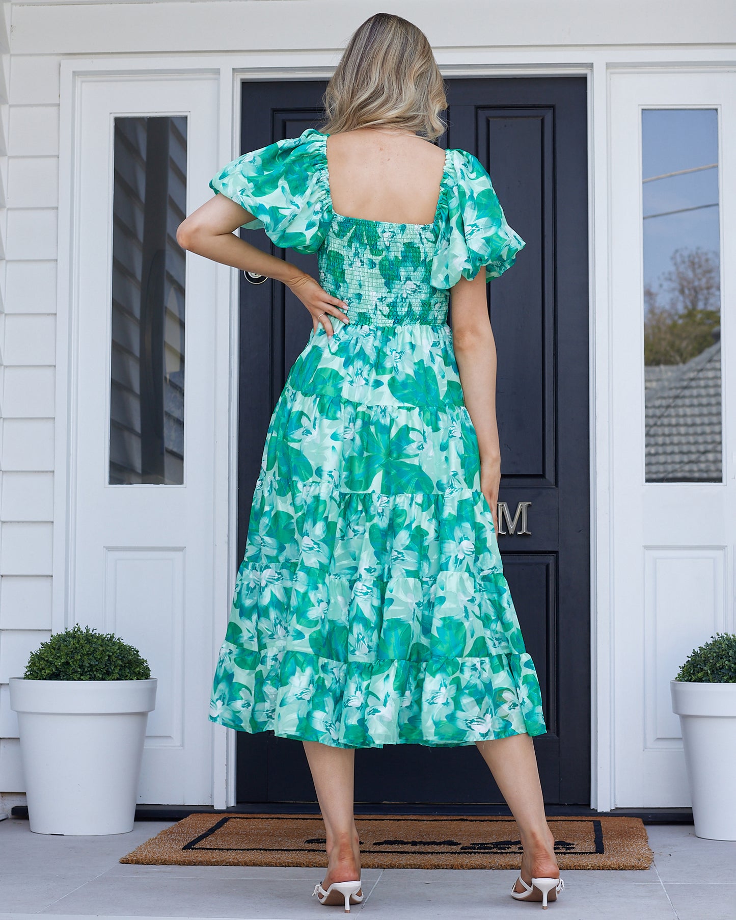 Sammie Dress-Green Floral