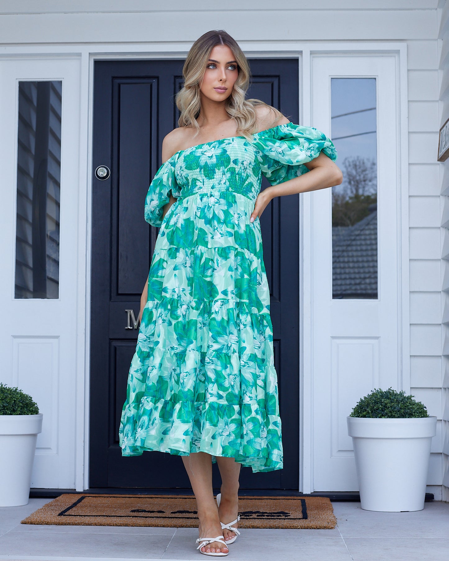 Sammie Dress-Green Floral