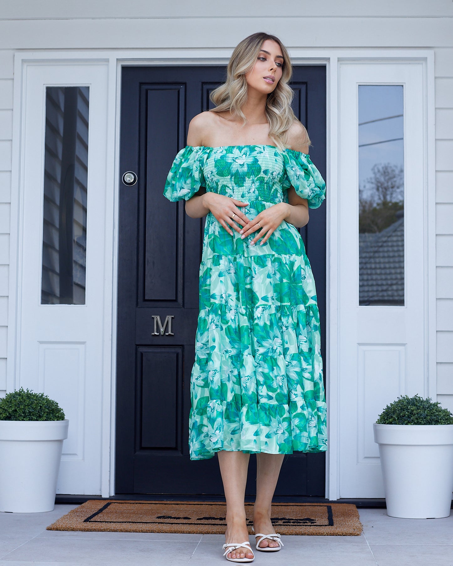 Sammie Dress-Green Floral