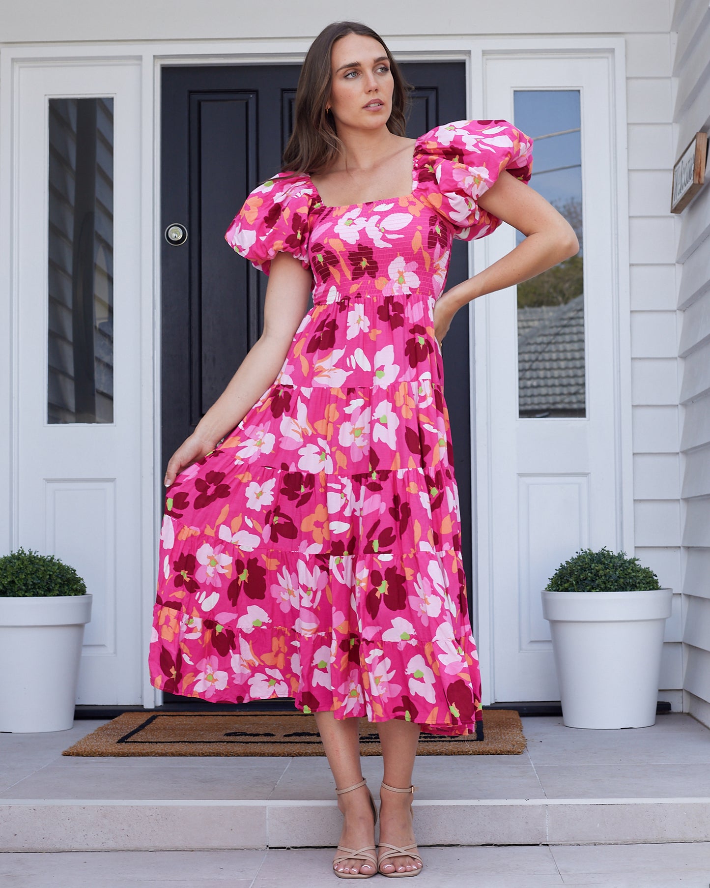 Sammie Dress-Multi Pink Floral