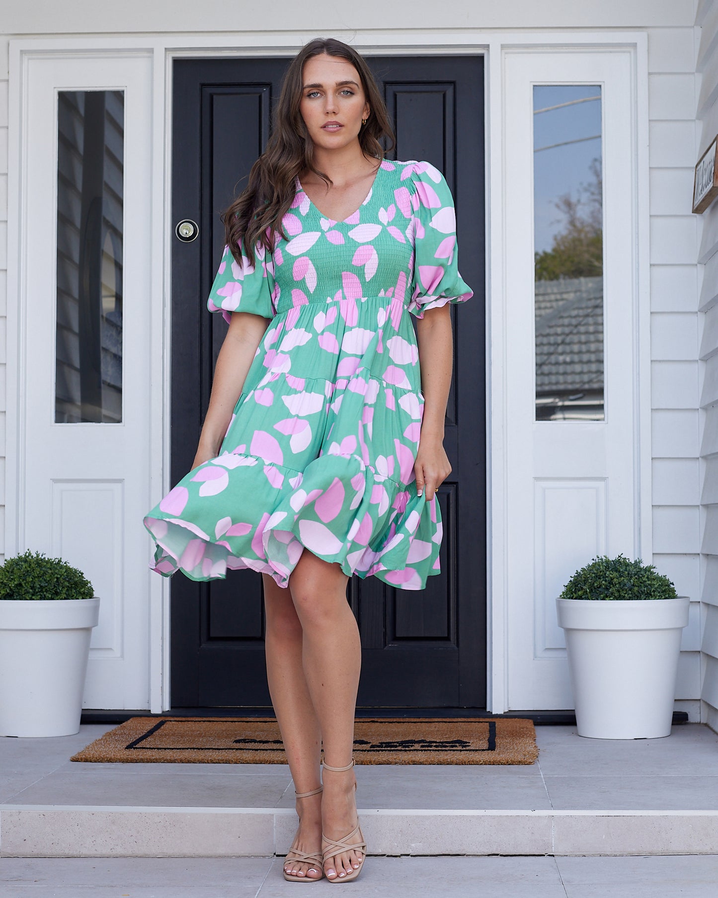 Shirley Mini Dress -Green