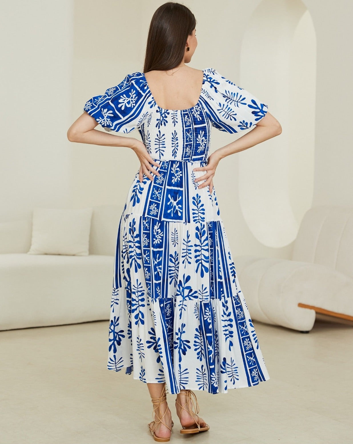 Lilibet Maxi Dress-Blue