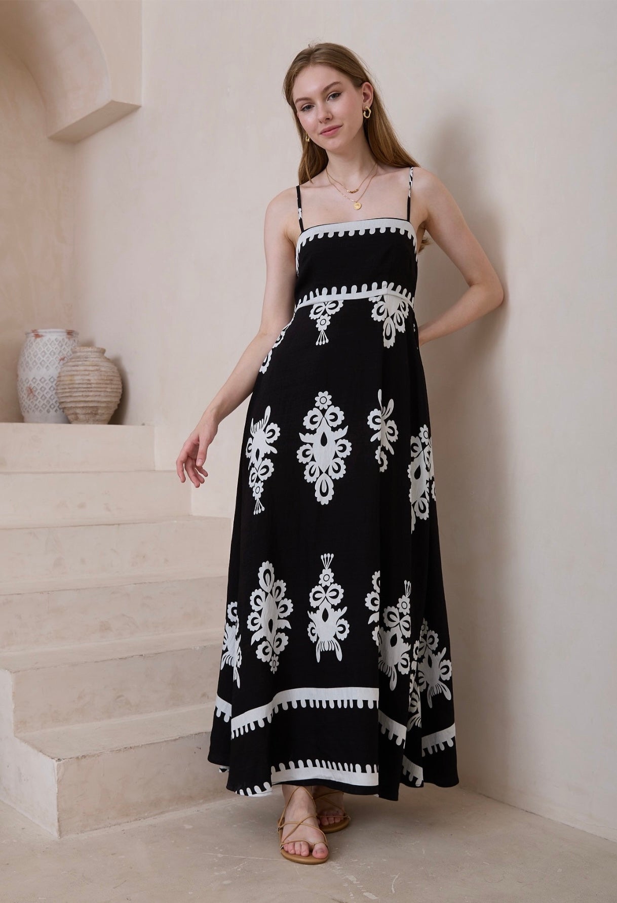 Nalla Maxi Dress-Black