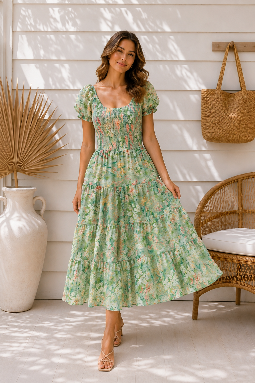 DM1039-4-Green Floral
