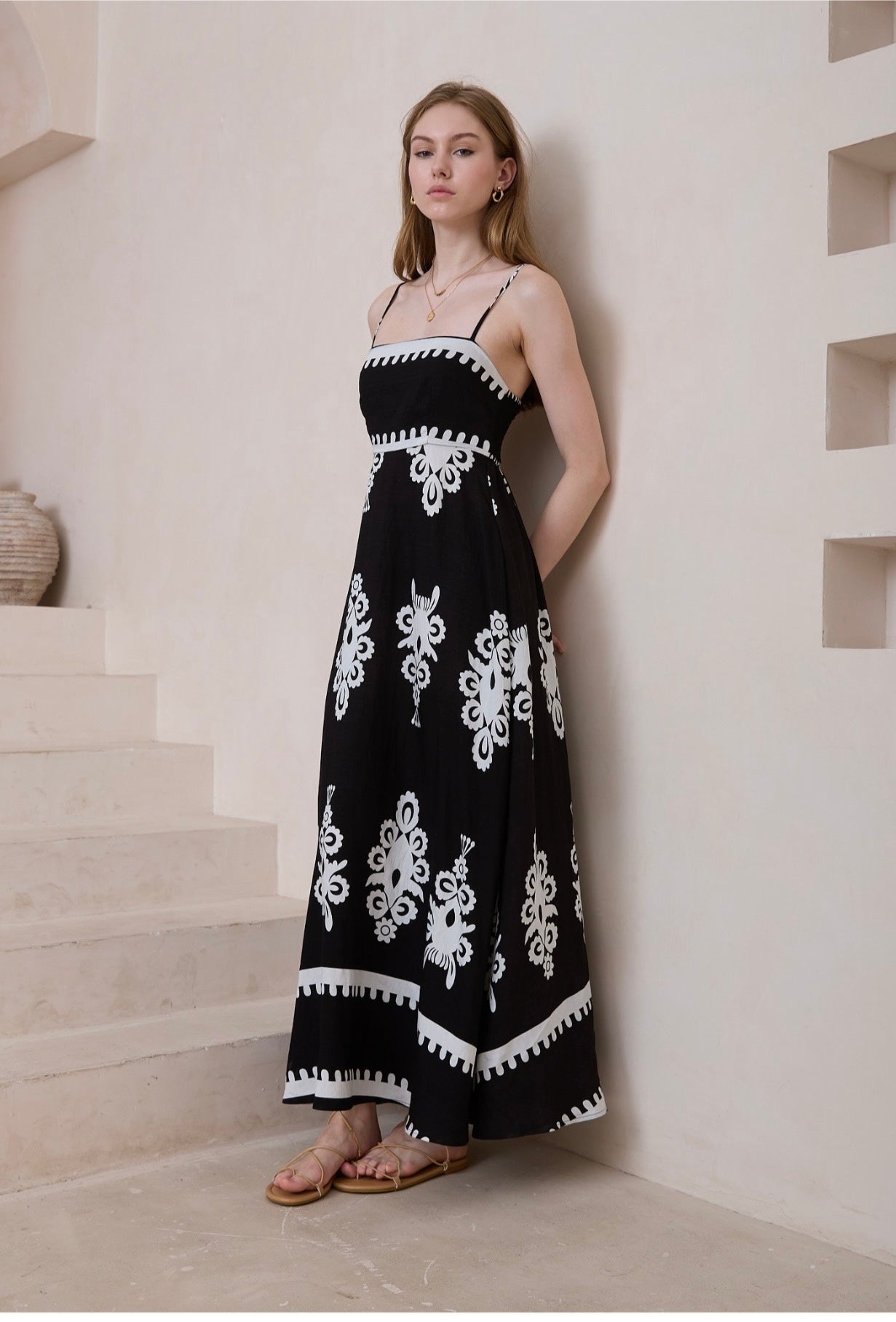 Nalla Maxi Dress-Black