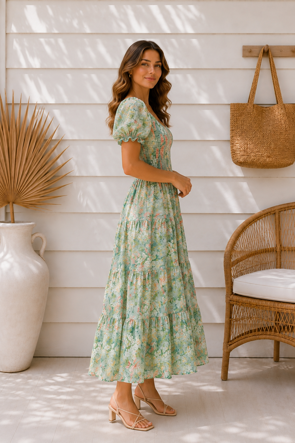 DM1039-4-Green Floral