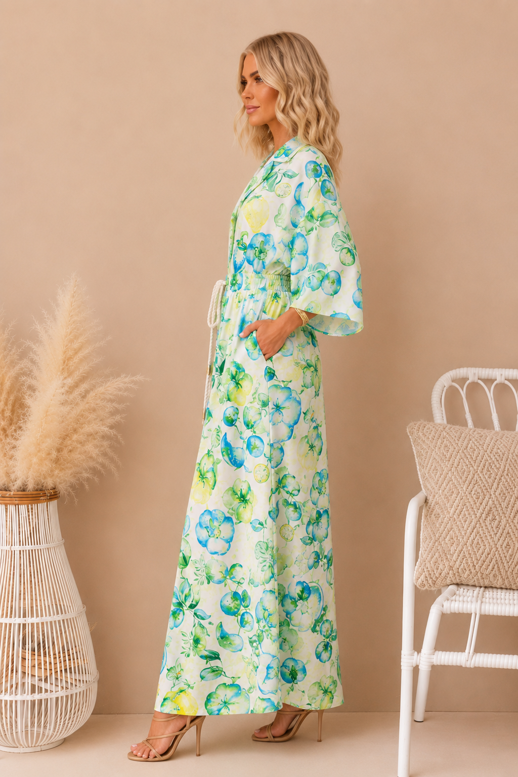 JPM101-3-Green Floral