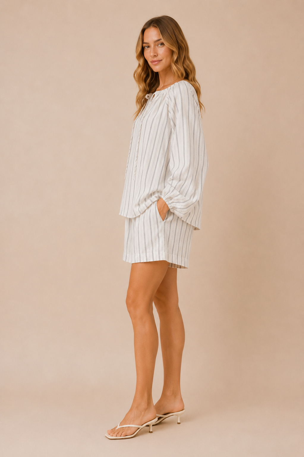 STTM1003-4/STPM1003-4-White Stripe Set