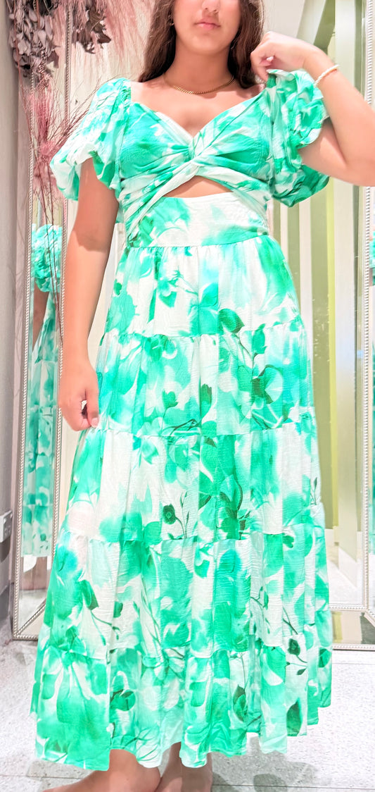 DL1003-Green Floral