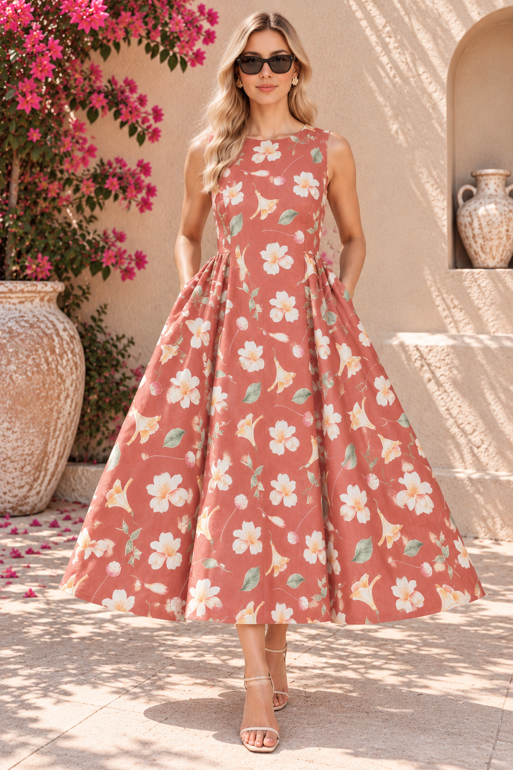 DM110-5-Brown Floral