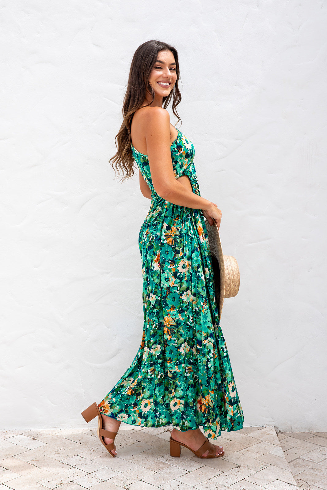 Baina Midi Dress - Green