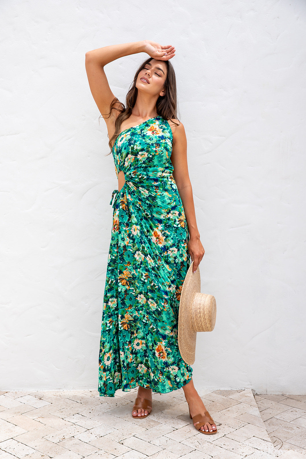 Baina Midi Dress - Green