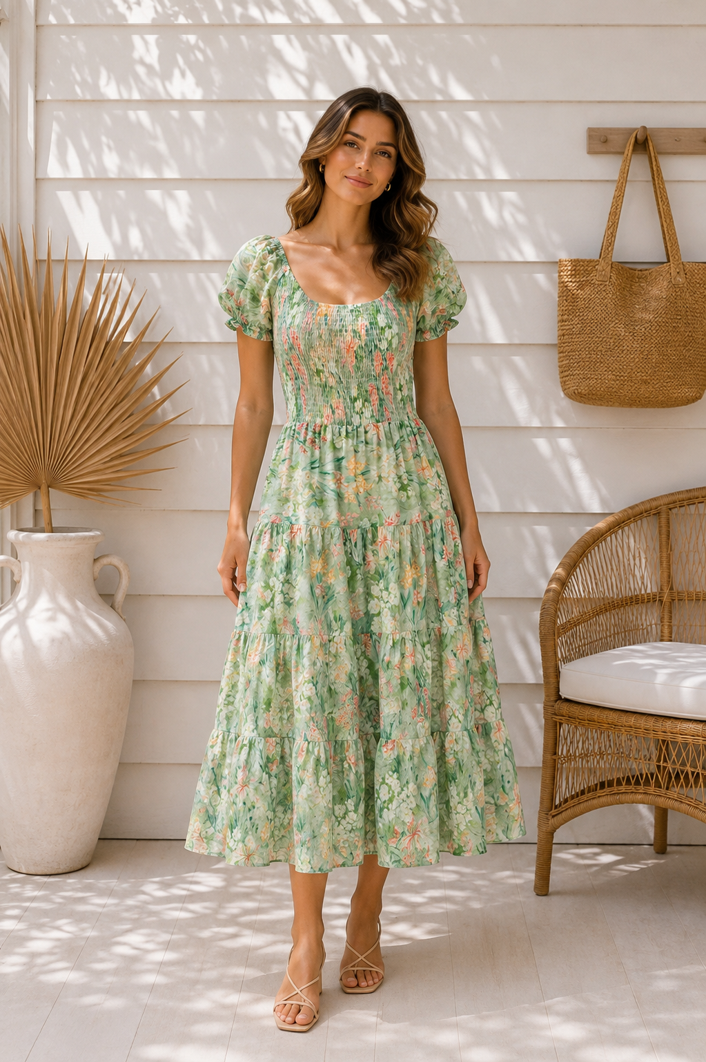 DM1039-4-Green Floral