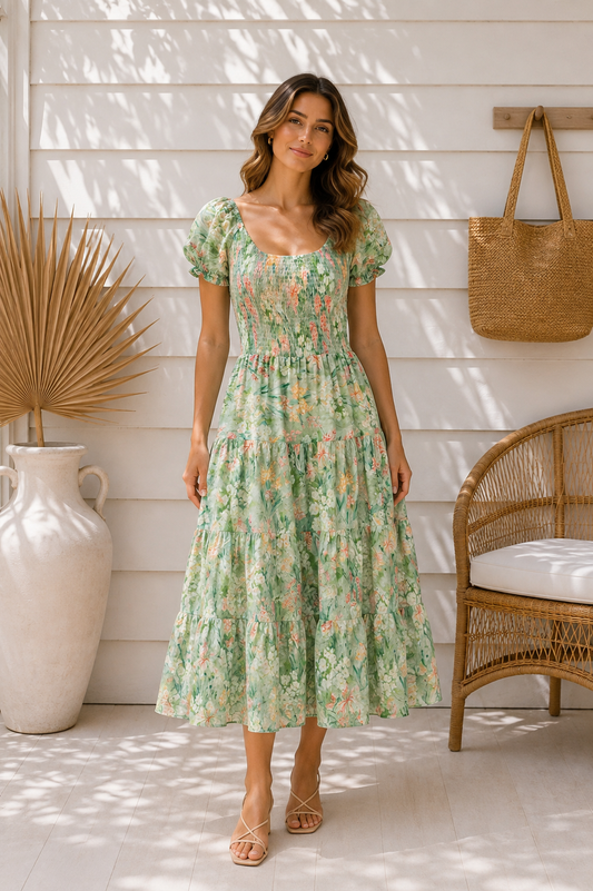DM1039-4-Green Floral