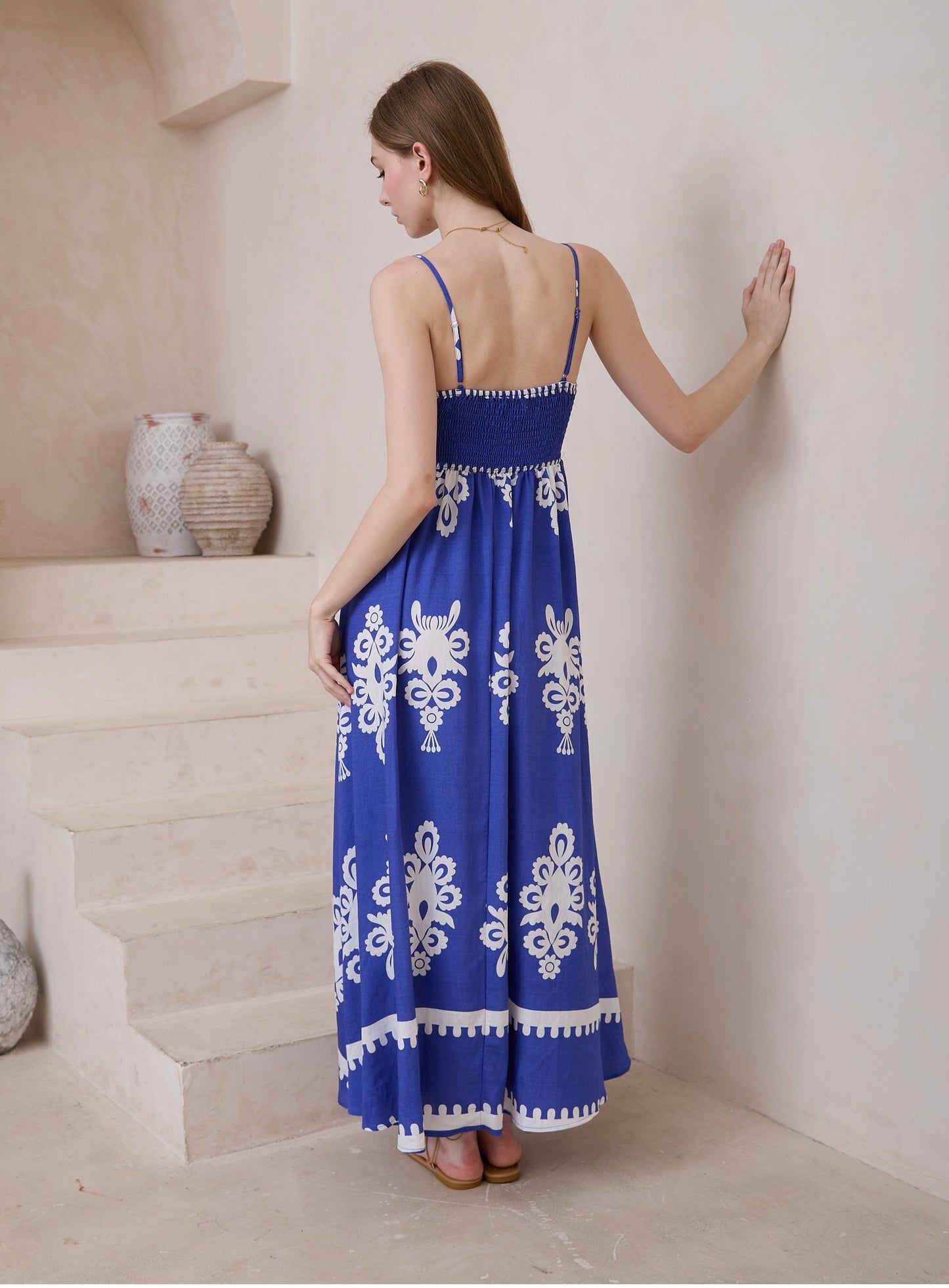 Nalla Maxi Dress-Blue