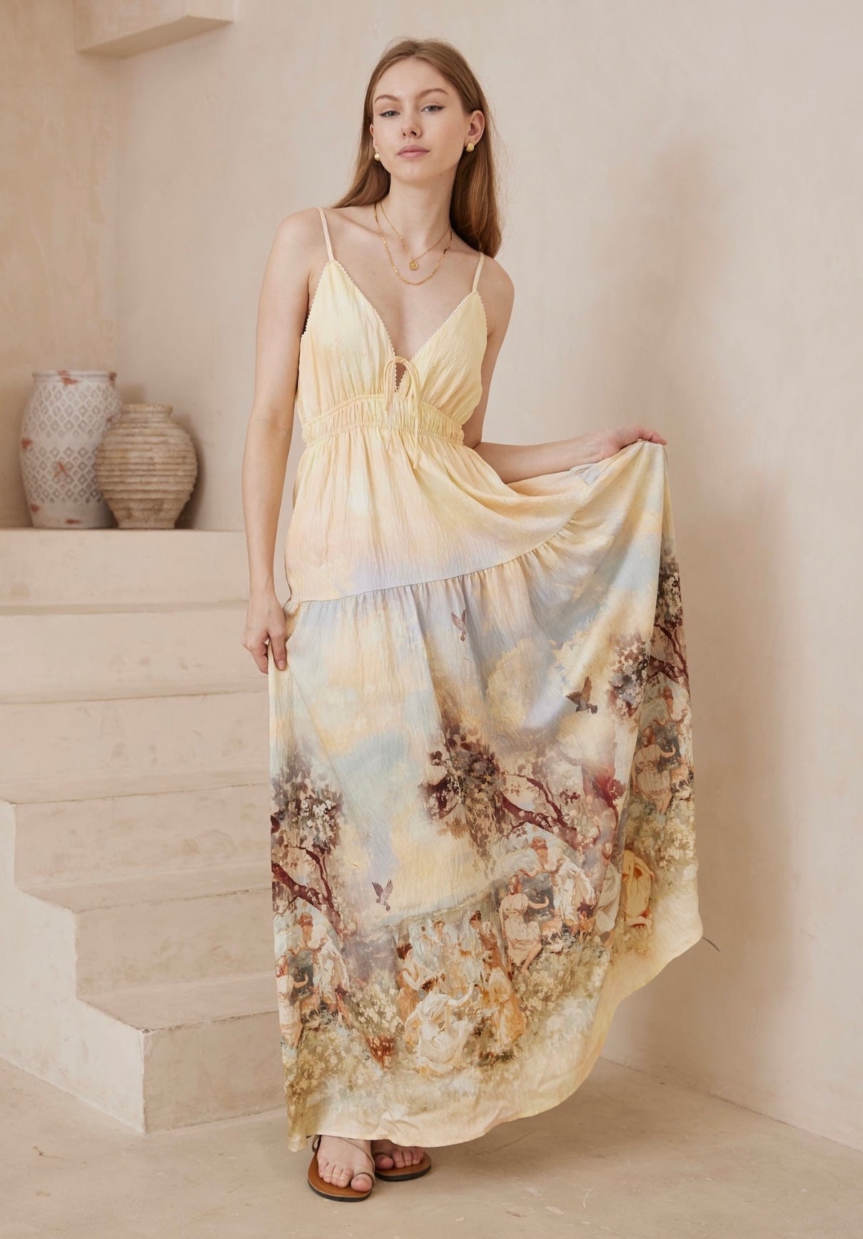 Arizona Maxi Dress - Angel Print