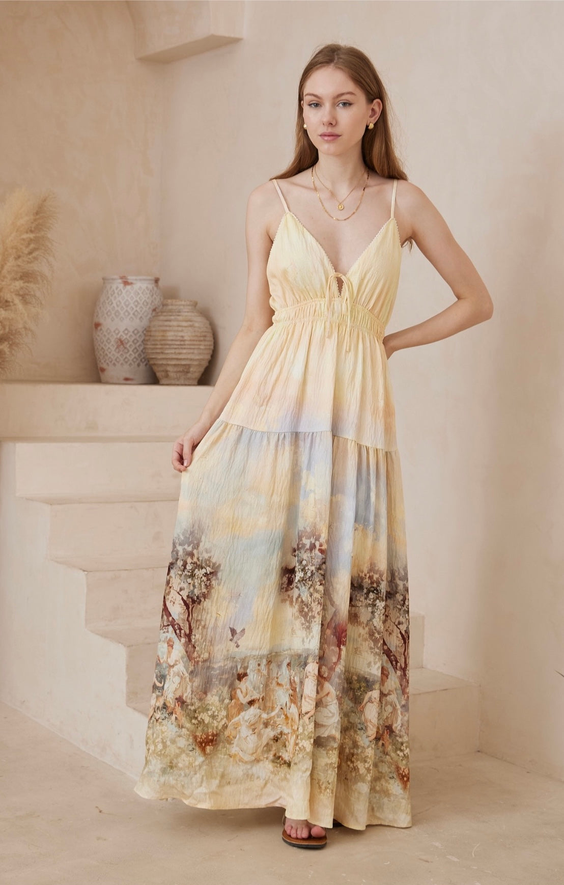 Arizona Maxi Dress - Angel Print