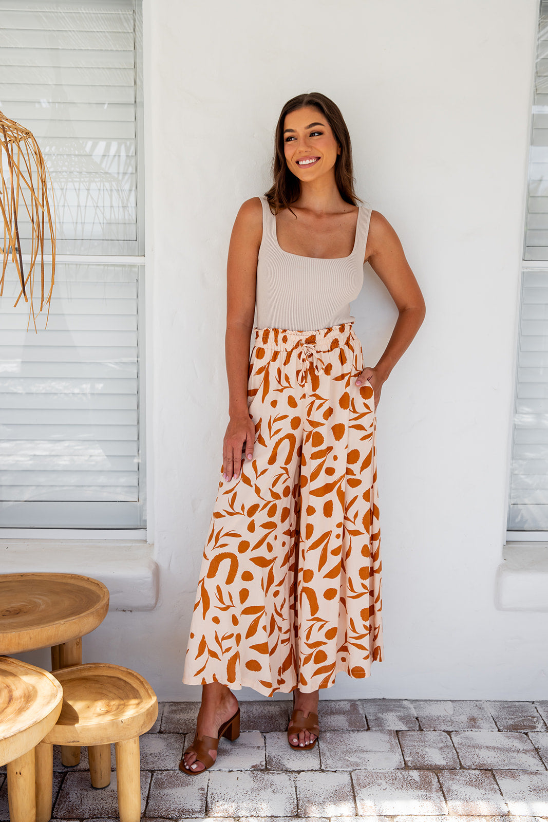 Sadie Wide Leg Pants - CBR