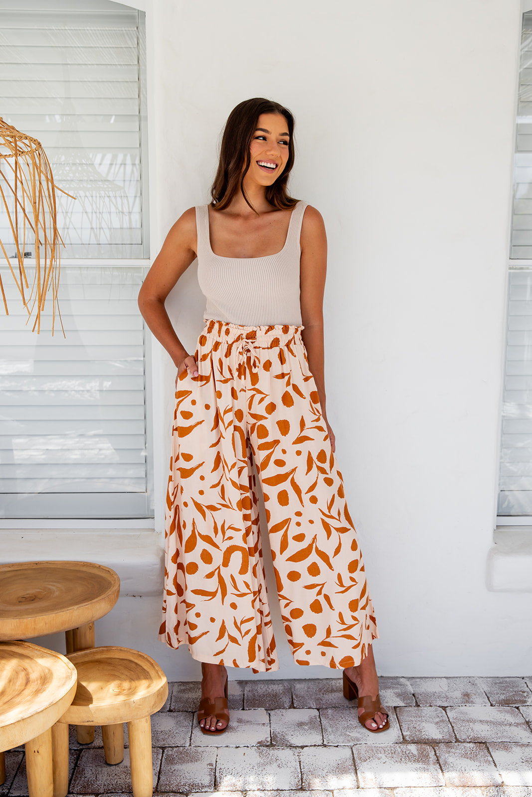 Sadie Wide Leg Pants - CBR