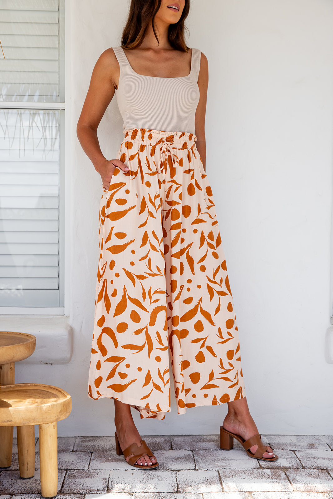 Sadie Wide Leg Pants - CBR