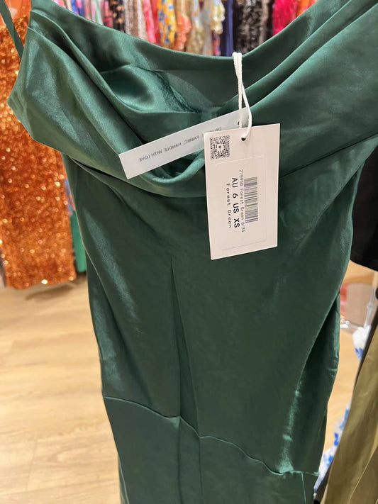 Cally Midi Dress - Forest Green
