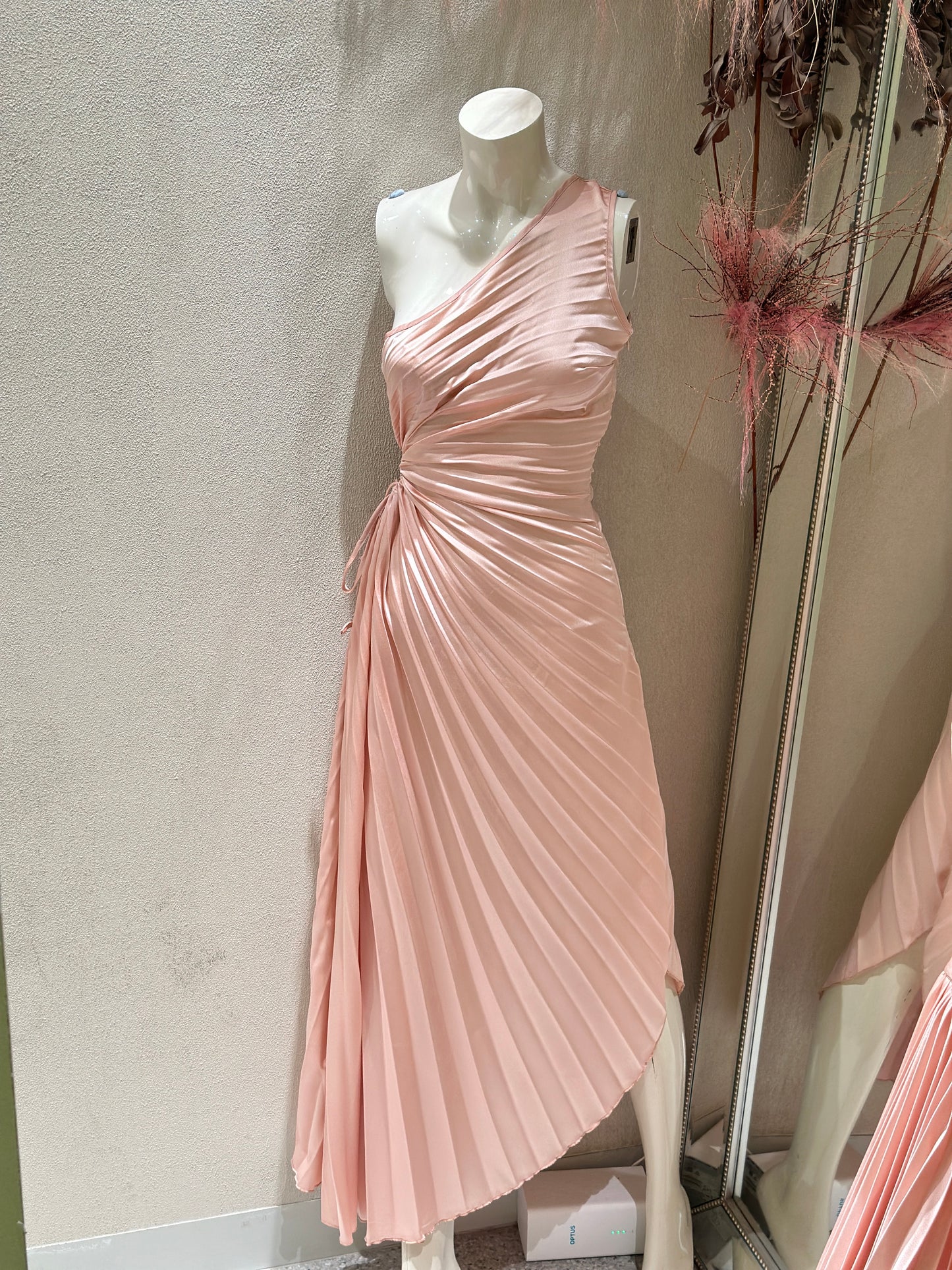 Baina Midi Dress --Champagne