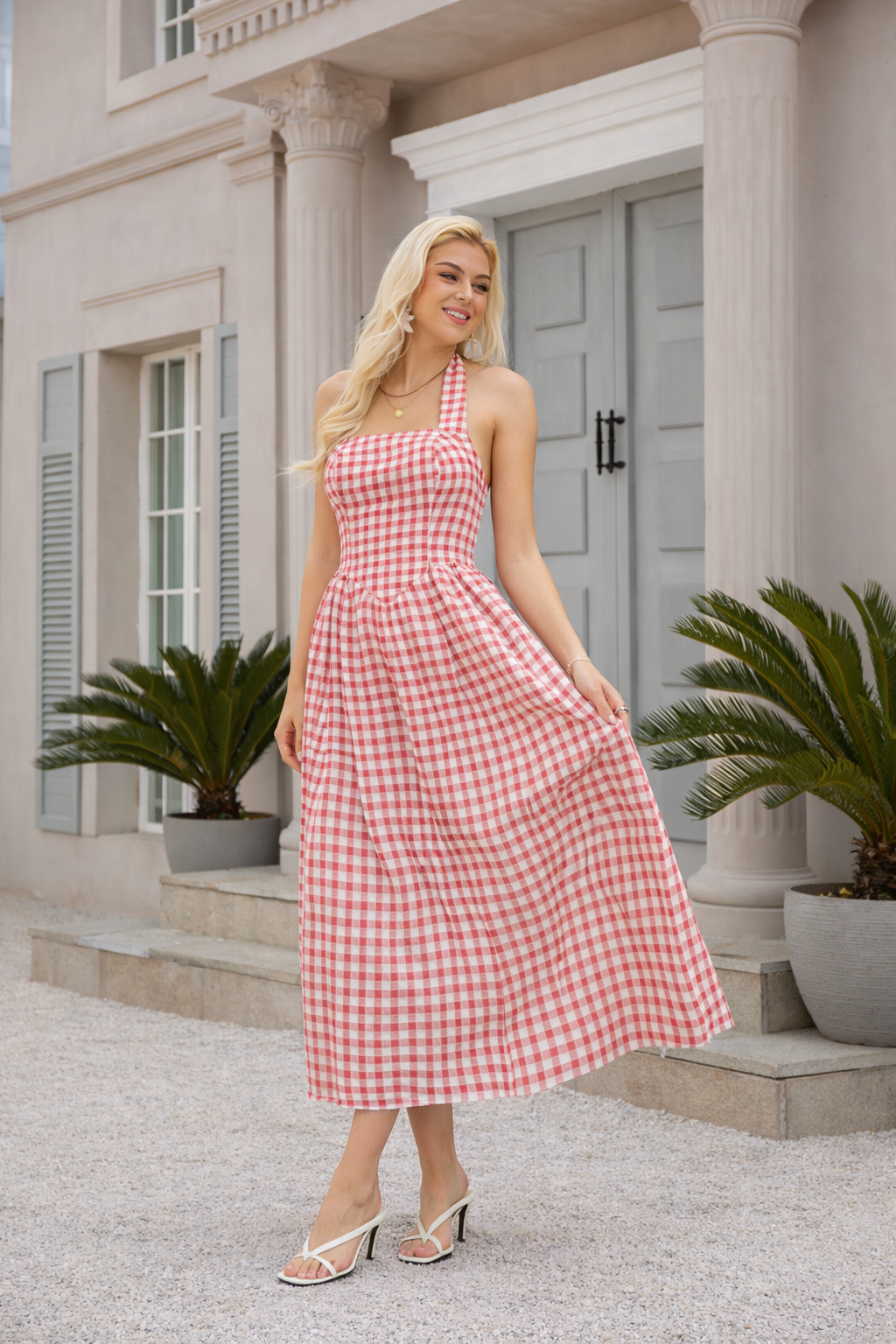 DS1007-1-Pink Checked