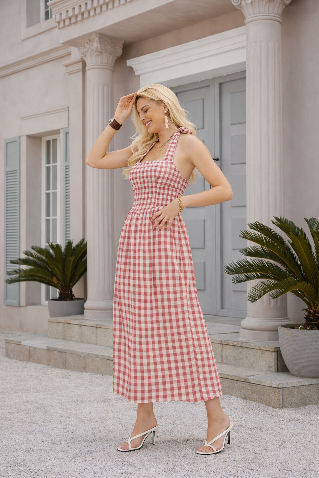 DS1007-1-Pink Checked