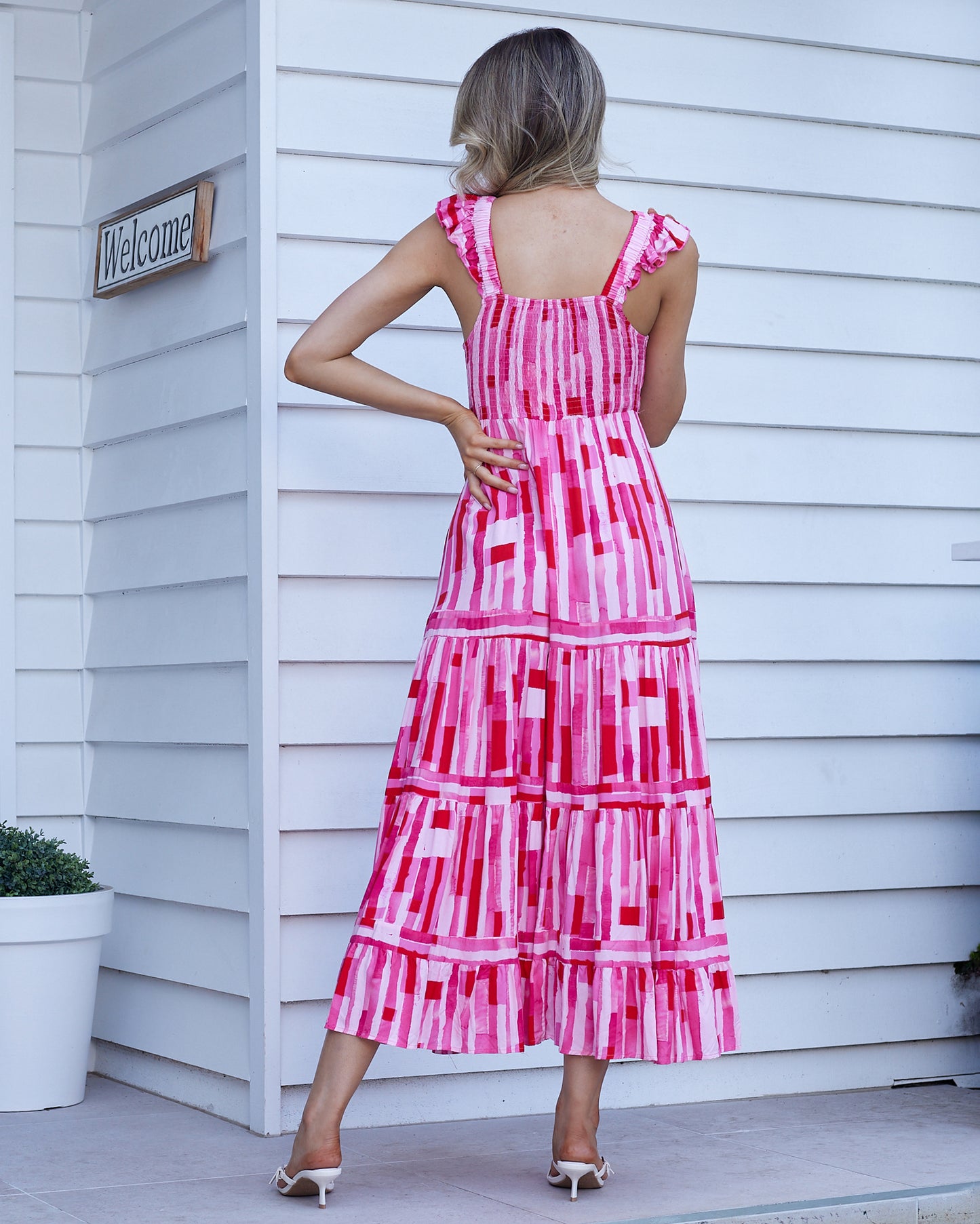 Pacey Midi Dress -Pink