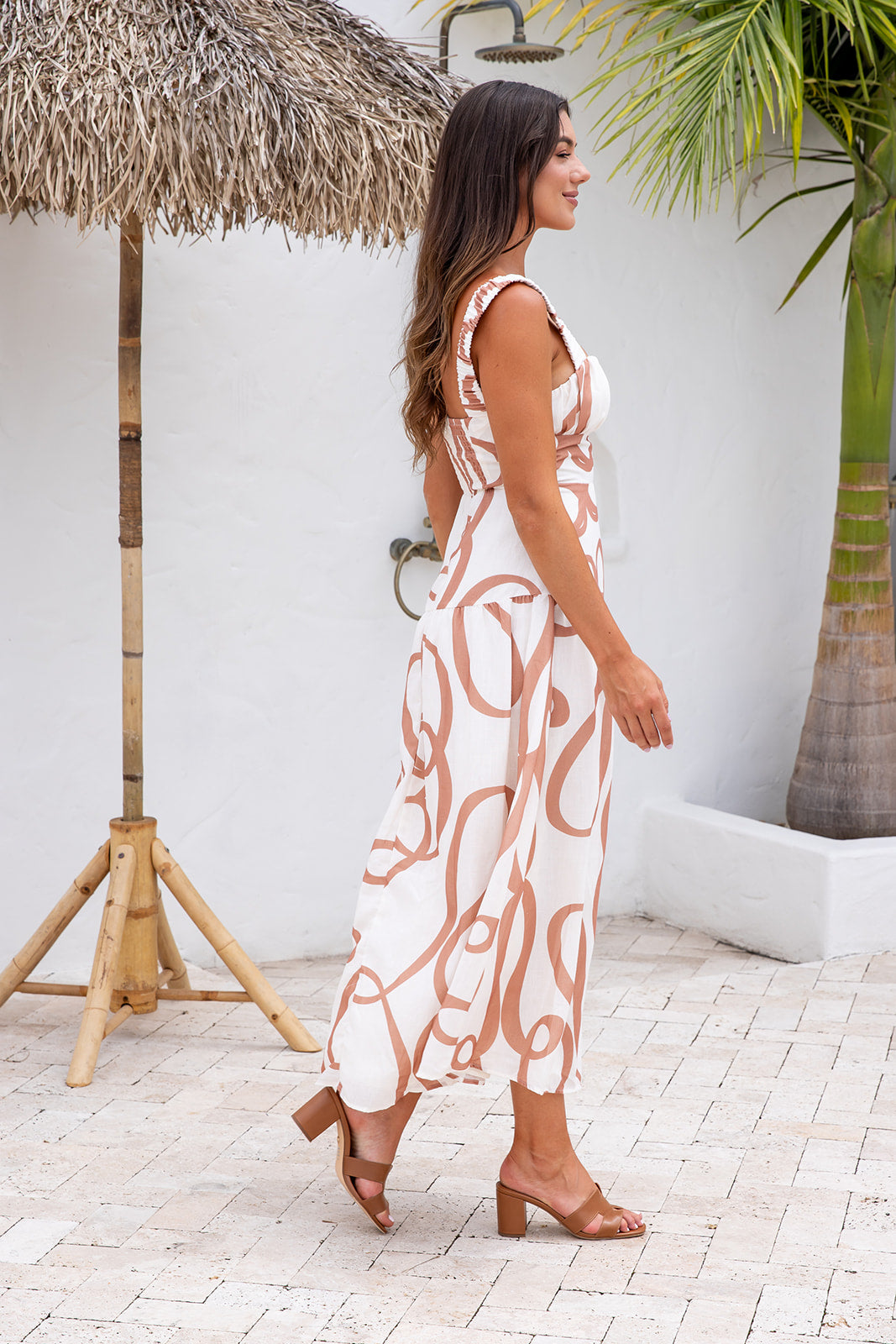 Zion Midi Dress -MOCHA