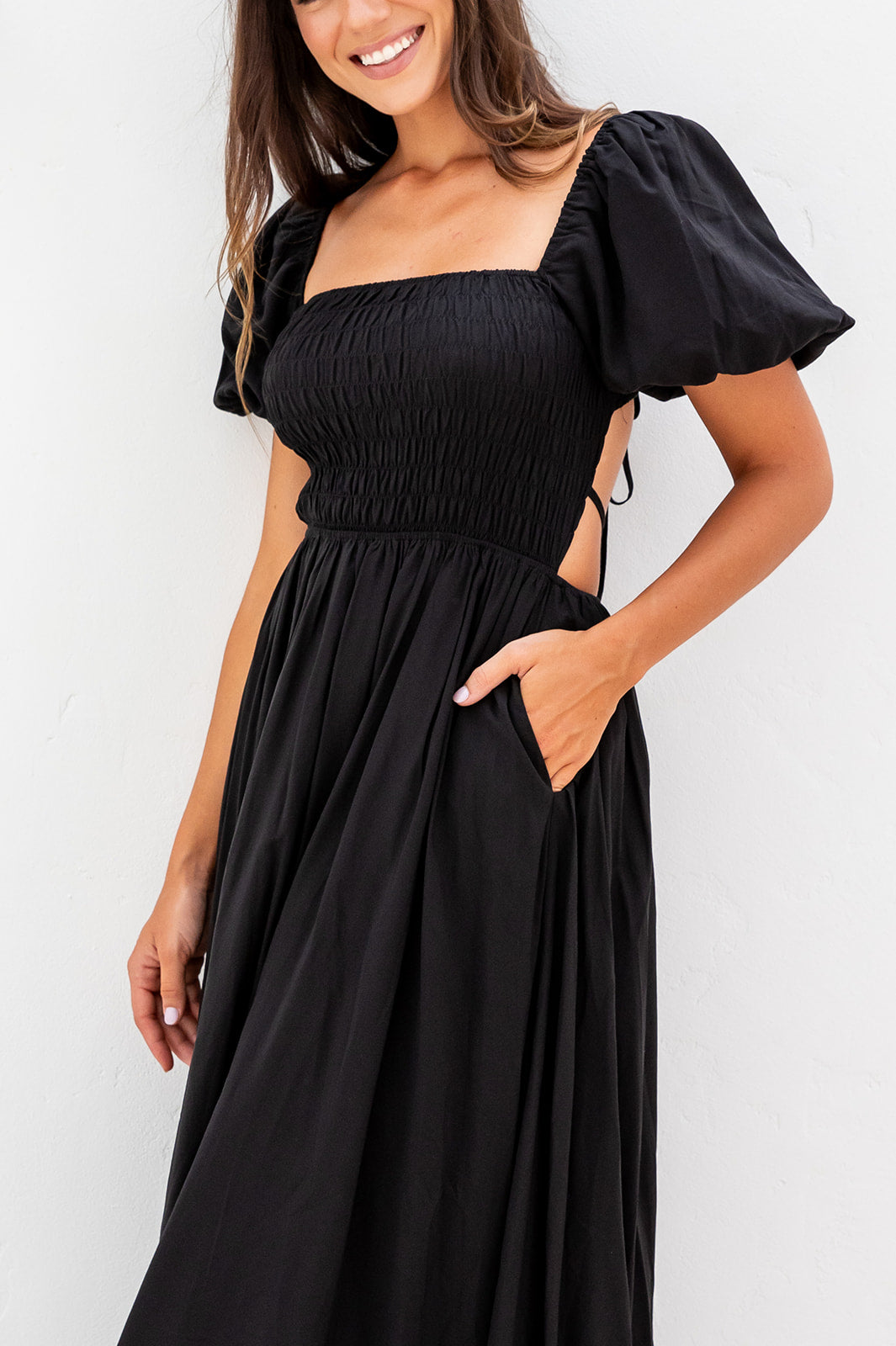 Essence Midi Dress - Black