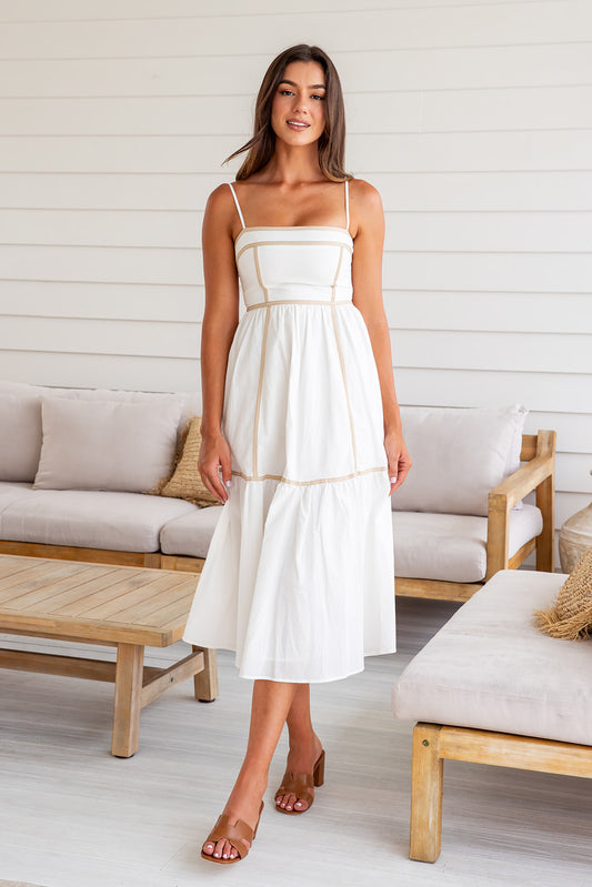 Libertine Maxi Dress -WHITE