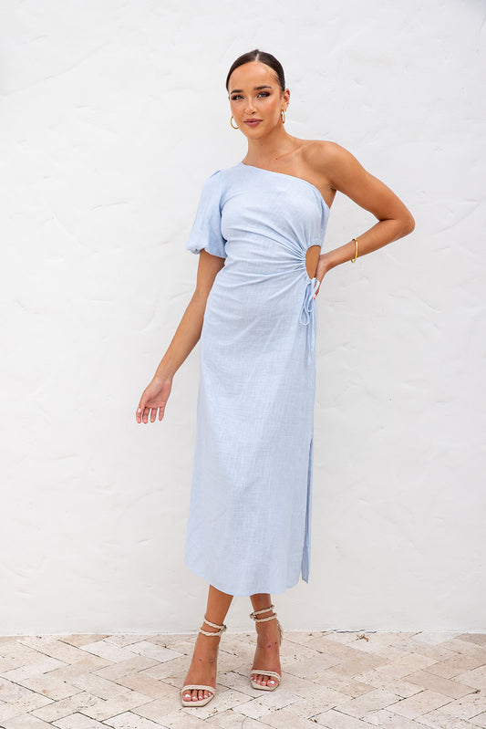 Olivia Medi Dress - Power Blue