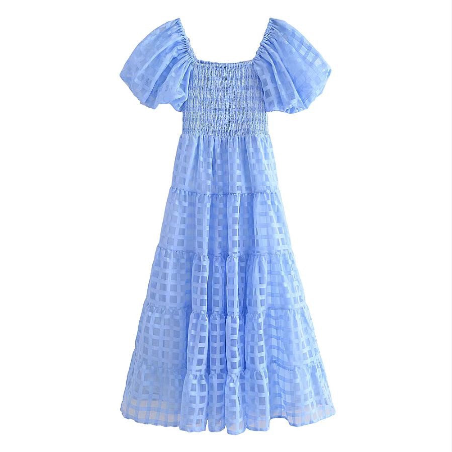 Sammie Dress - Blue gingham