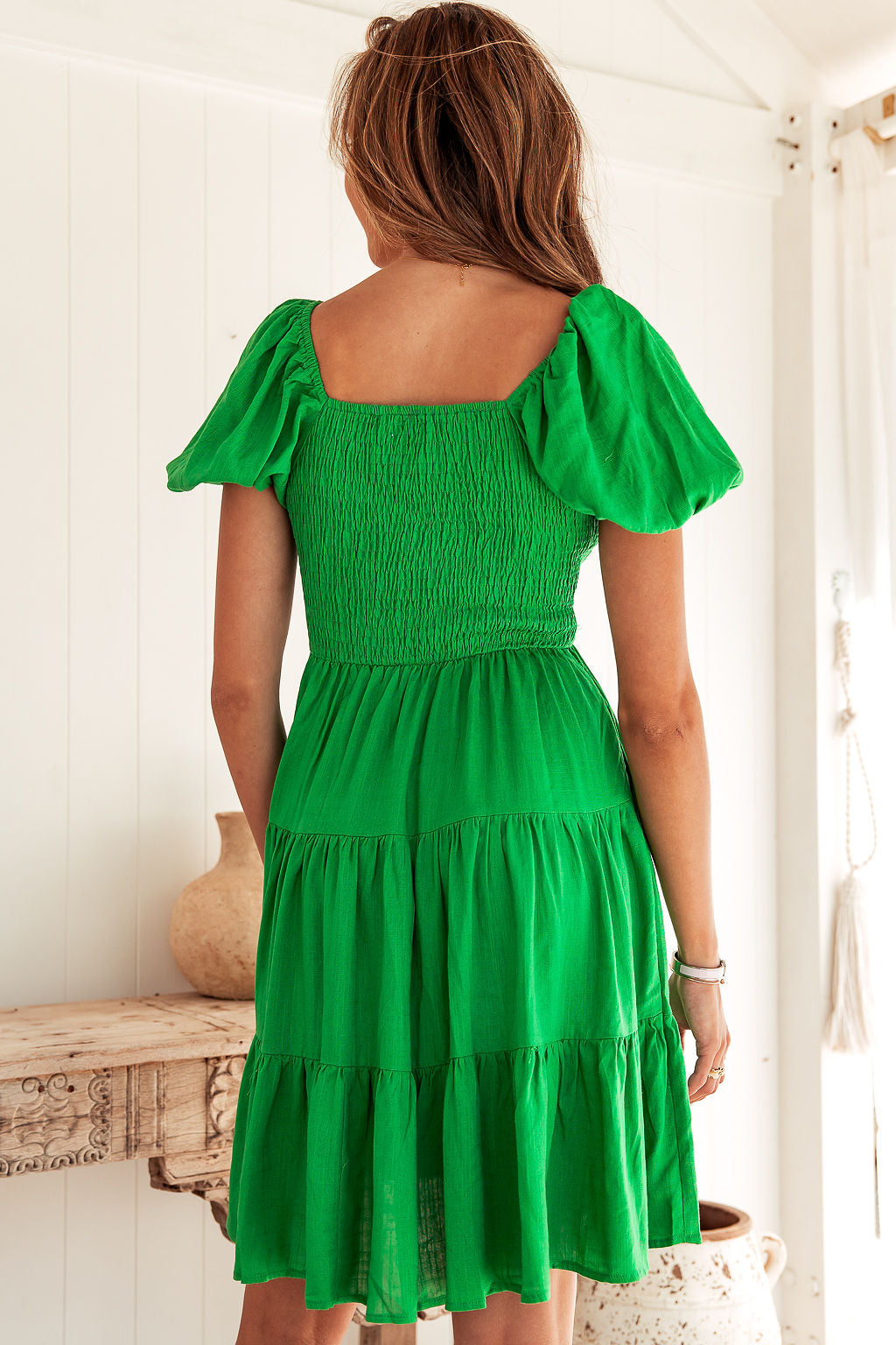 Clara Mini Dress - Green