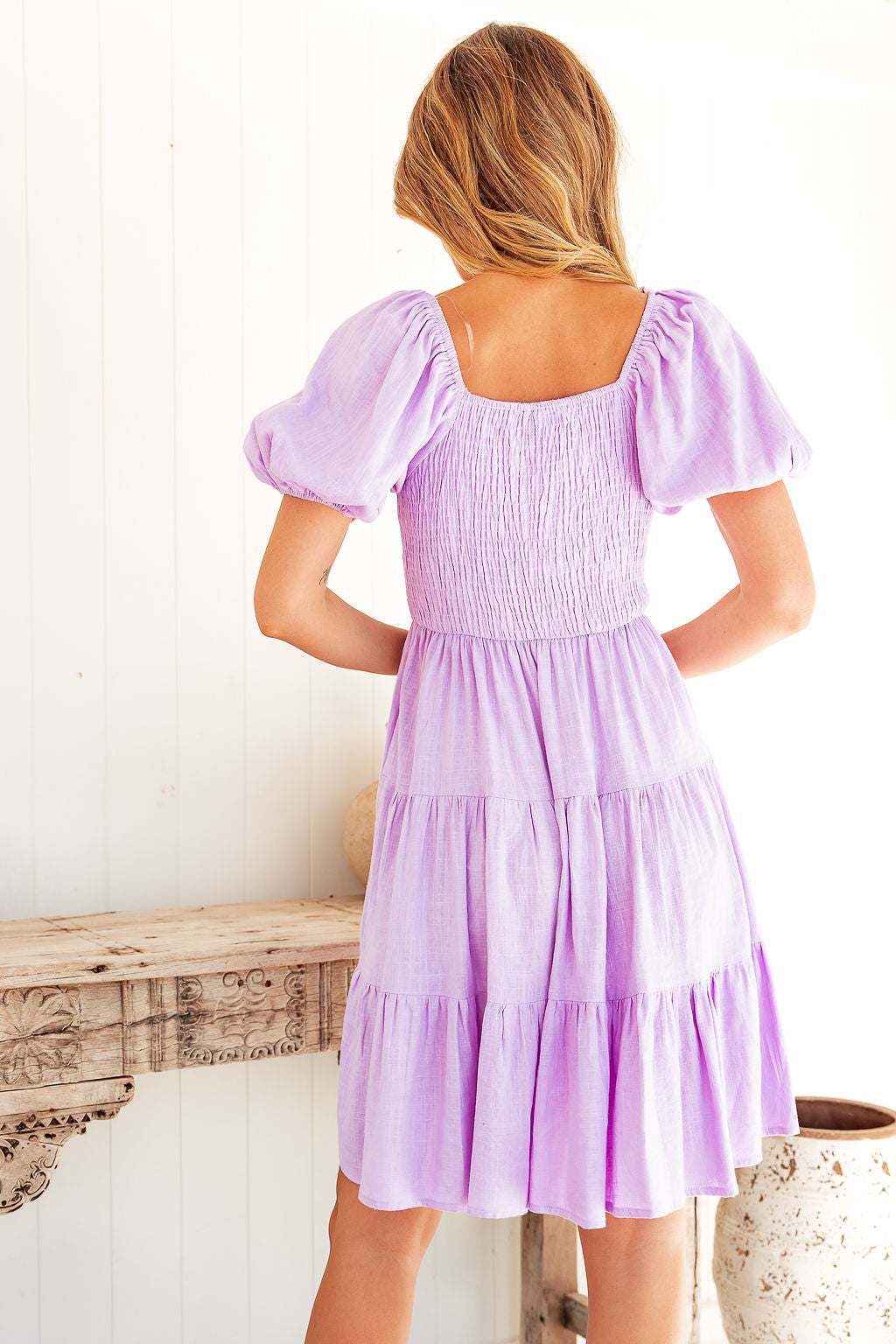 Clara Mini Dress -Lavender