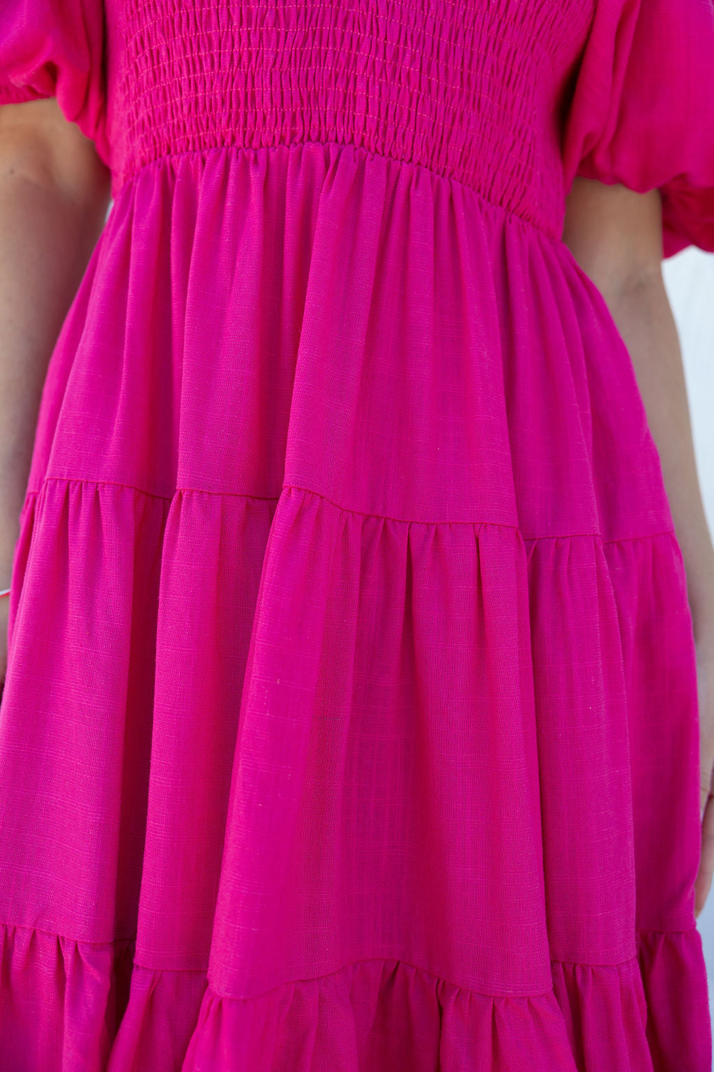Clara Mini Dress - Hot Pink