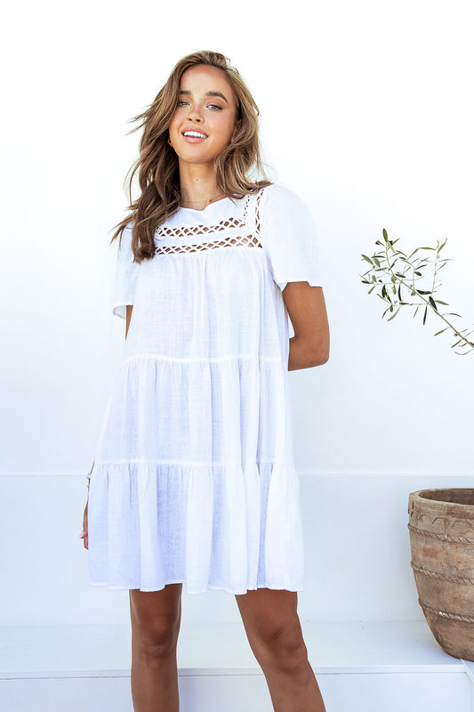 Mia Mini Dress - White