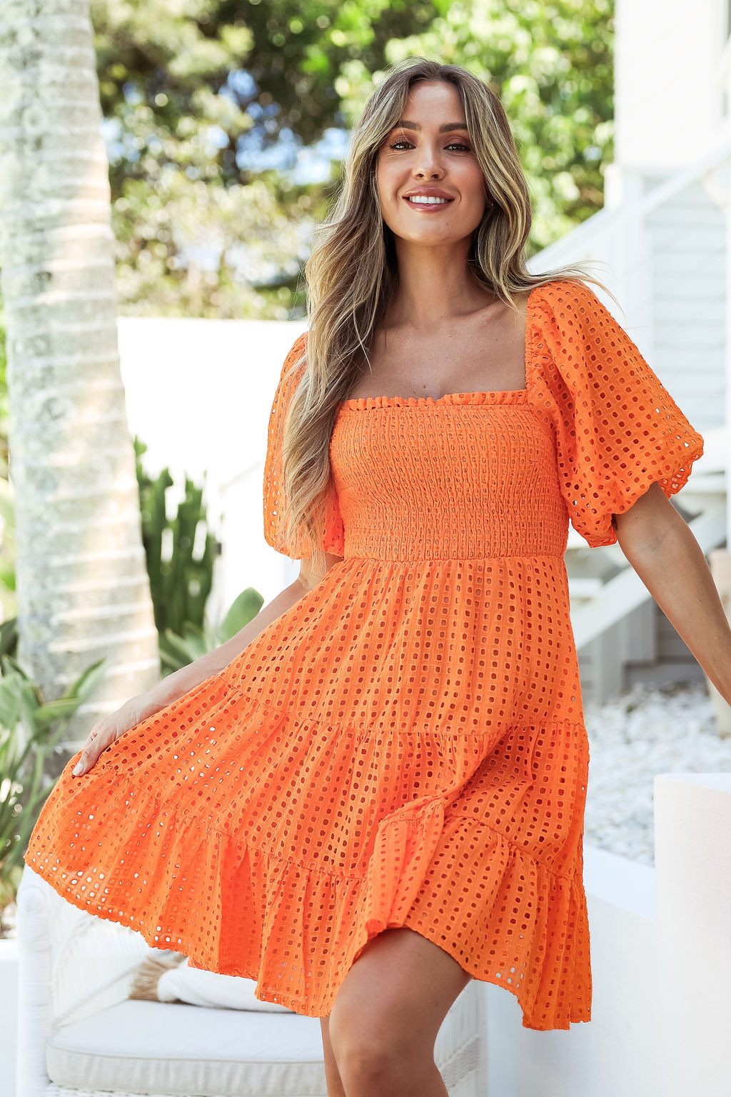 Kelce Mini Dress -Orange