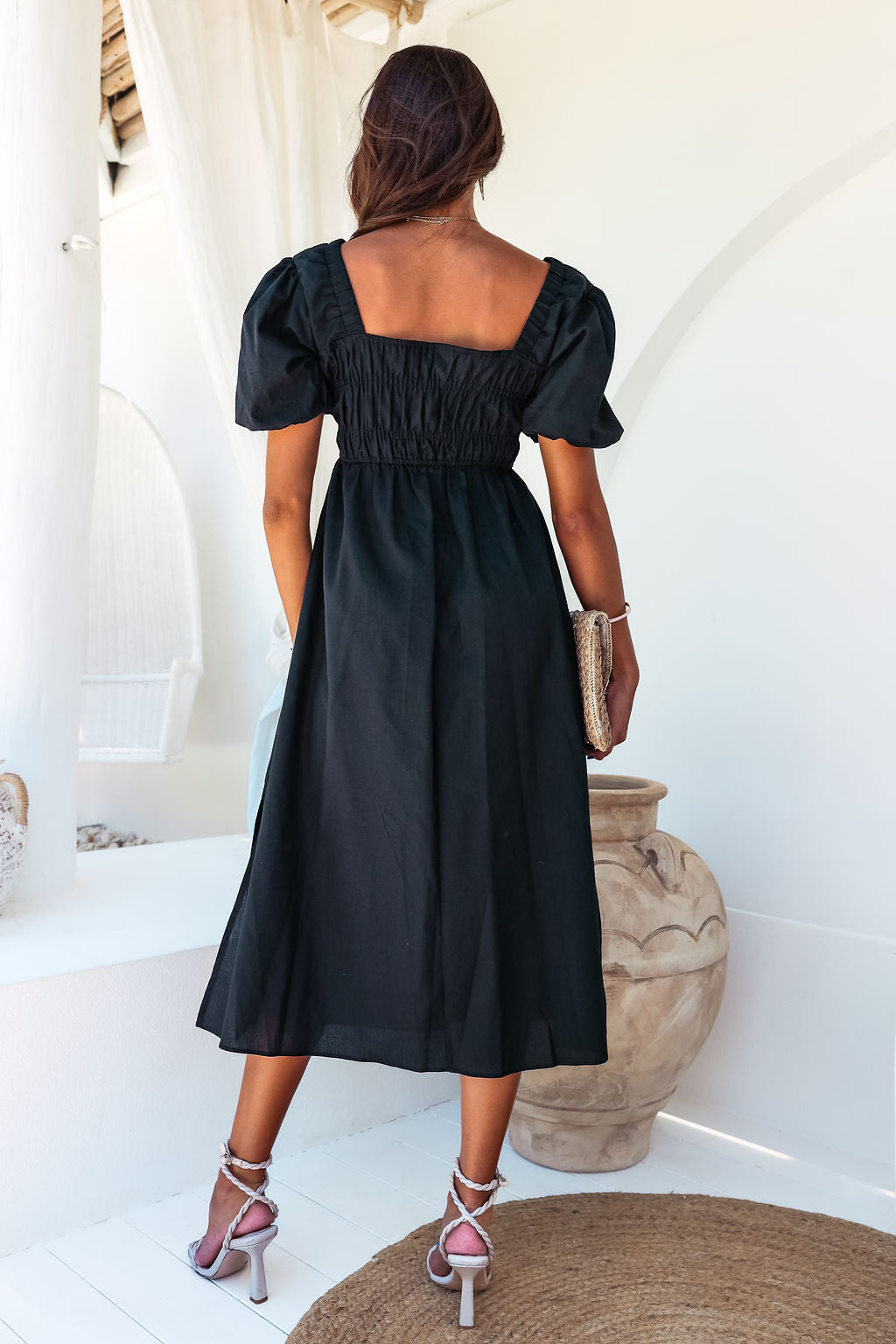 Polia Midi Dress -Black
