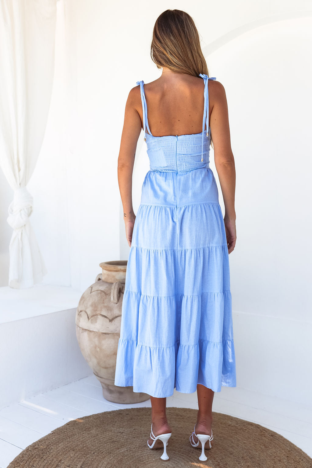 Chyna Midi Dress - Blue