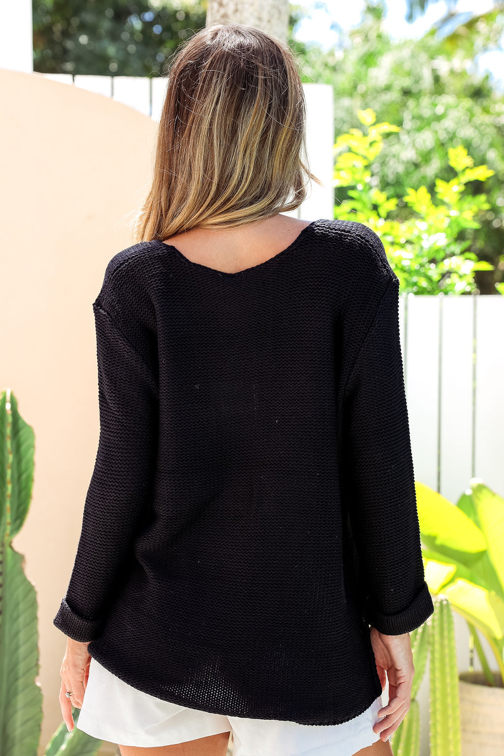 Lola Knit Top -Black